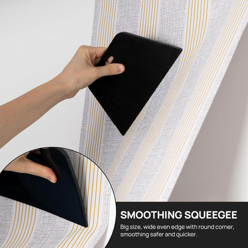 NEWISHTOOL Wallpaper Smoothing Tool Kit, Wallpaper Tools for Applying Peel and Stick Contact Paper Vinyl Film, includes Big Smoothing Squeegee, Felt Scraper, Edge Tucking Stick, Craft Knife & Blades