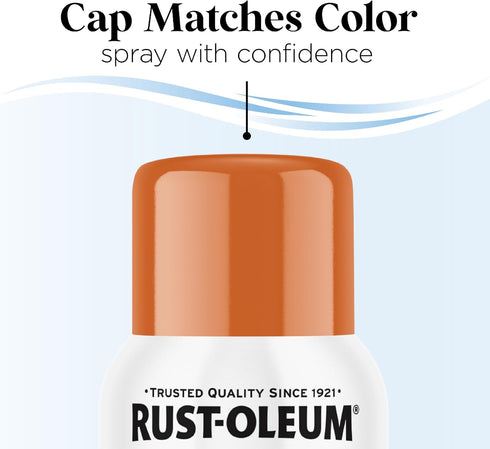 11 oz, 6 Pack Rust-Oleum Low Odor Premium Spray Paint, Gloss Orange Soda