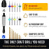 Hand Drill Bits Set - Pin Vise Hand Drill Manual, Small Micro Drill Bit Set | Jewelry Drill Kit, PCB Mini Drill Bits for Resin Beads Polymer Clay | DYI Jewelry Making Drill, Craft Drill Bit by Craft911
