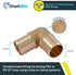 SharkBite 1 Inch Crimp 90 Degree Elbow, Brass Plumbing Fitting, PEX Pipe, PE-RT, UC260LFA by SharkBite