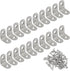 MangoOrder 20 Pack 90 Degree Bracket, 1x1x0.6 Inch Stainless Steel Corner Braces with