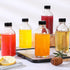 6 Pack Small Clear Glass Bottles 4 oz with Lids & 2 Stainless Steel Funnels, 120ml Boston Sample Bottles