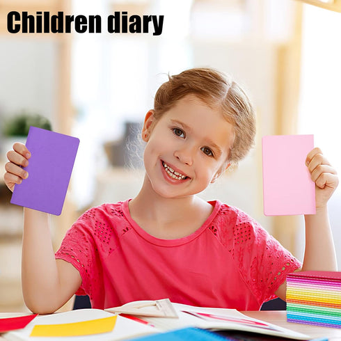 Koogel 24 Pack Mini Blank Notebooks, 12 Colors Small Pocket Notepads, 48 Pages for School Supplies