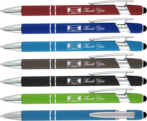 Christmas Thank You Greeting Gift Stylus Pens - Capacitive Styli Pen with Soft Rubberized Grip, Compatible with Most