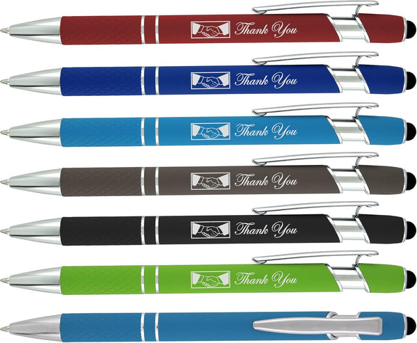 Christmas Thank You Greeting Gift Stylus Pens - Capacitive Styli Pen with Soft Rubberized Grip, Compatible with Most