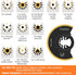 Kandishiex 2Pcs US Oscillating Saw Blades Bi-metal Titanium Coated Multitool Blades Semicircle Sharp Oscillating Blades