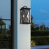 2 Packs 2-Light MELUCEE Outdoor Wall Lantern Exterior Light Fixtures Wall Mount in Black Finish Waterproof Wall Sconce