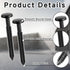 GeekNi 12Pcs 3 Inch Vinyl Shutter Fasteners Strongest Plastic Shutter Screws Window Shutters Hardware Exterior Spikes