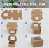 OAMCEG 100 PCS Individual Cupcake Boxes with Window and Stickers, 4x4x3 Inch, Small Cake Boxes, Pastry Carrier