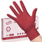 SwiftGrip Disposable Nitrile Exam Gloves, Small, Box of 50, Burgundy, Latex-Free, Powder-Free,