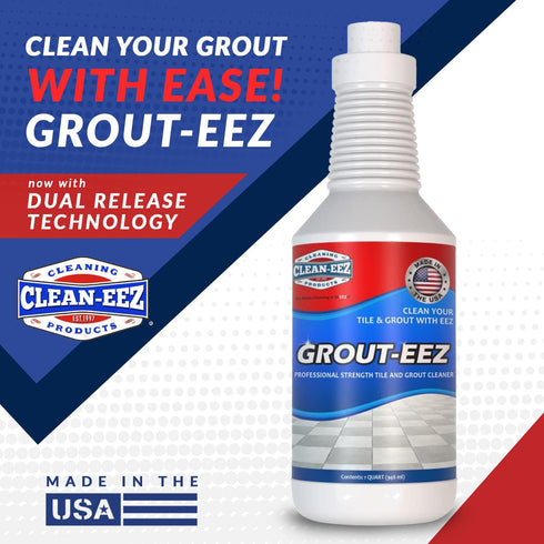 32 oz. Clean-eez Grout-eez Super Heavy-Duty Grout Cleaner - Powerful Tile and Floor Stain Remover for Bathroom