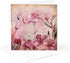 Greeting Card - Flamingo Bird and Flower Illustration in Pink Colors -