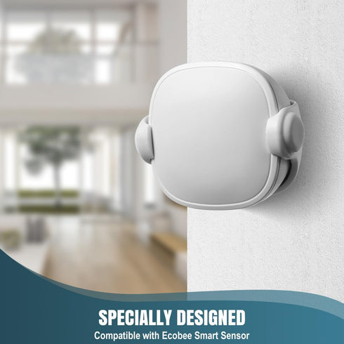Lenink Wall Mount Compatible with Ecobee Smart Sensor, 2 Pack Smart Sensor Wall Holder Replacement Intelligent Robot Model (White)