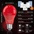 BrightArk 625nm Bulb 100% E26 9W Bulb 2-Pack Red Light for Sleep, Blue Light Blocking, Promotes Melatonin Production