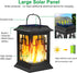 2 Pack Solar Lanterns Outdoor Waterproof, Hanging Solar Lights for Outside Black Hanging Solar Powered Lantern