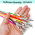 PIEMEET 12 (12 Pcs Dental Bib Clips, Silicone Dentist Bib Holder, Napkin Clip, Napkin Holder with Colorful Silicone
