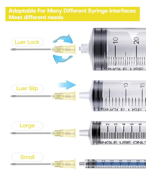 Luer Lock 20Ga 1.5 inch Dispensing Accessories, Individually Packaged, 100pcs Supplies