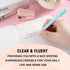 Teling 100 Pcs Ballpoint Pens, Retractable Comfortable Writing Pens in Medium Point 1.0 mm for Office Supplies