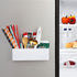 MoKo Magnetic Dry Erase Marker Holder, Durable Storage Organizer for Whiteboard, Refrigerator, Locker - White