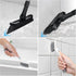 Qaestfy Grout Brush with Long Handle for Cleaning, Stiff Bristles Handheld Tile Scrub Brush, V-Shape Crevice Cleaning