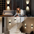Boaskul 20W,3000K Outdoor Wall Lights Fixture Exterior Modern Front Porch Sconces Hardwired Wall Mount Up Down Lighting