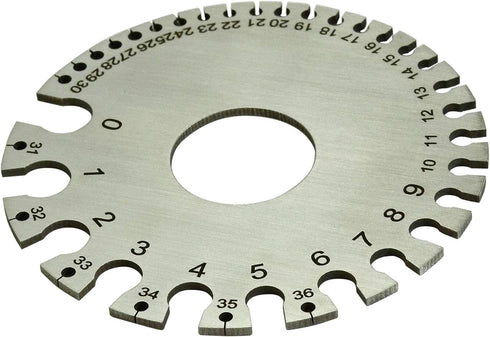 RIVERWELD Round Cable Thread Sheet, Stainless Steel Wire Gage Welding Gauge for Measuring Thickness and Hardware