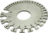 RIVERWELD Round Cable Thread Sheet, Stainless Steel Wire Gage Welding Gauge for Measuring Thickness and Hardware