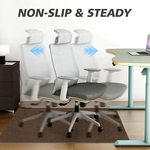Clean,Coffee(40"x55") Sycoodeal Office Chair Mat for Hardwood Floor,Office Computer Gaming Chair Mat for Tile