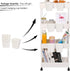 AYVANBER 6 Pack Hanging Cup Holder for Rolling cart Accessories Hooks Little Hanging Buckets Hanging Storage Bins Craft