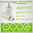 EPLZON 40mm (Pack 10pcs) White Roller Shutter Stop for Roller Blind & Blinds Including Washers and Screws