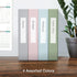 Oxford 3 Ring Binders, 1.5 Inch ONE-Touch Easy Open D Rings, 3-Sided View Binder Covers, 4 Pack (79918)