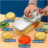 CJNDYFXCA 2) Multifunctional Stainless Steel Vegetable Shredder and Cutter - Compact Potato and Cucumber Slicer