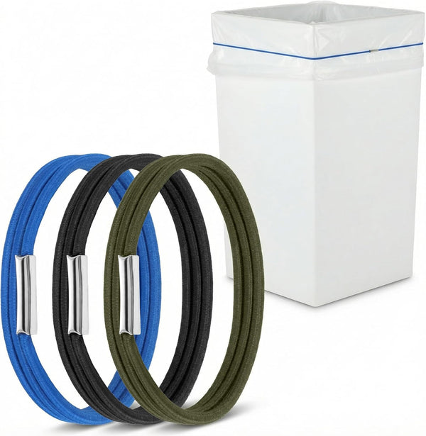 Sorcristy Trash Can Rubber Bands 6 Pcs Large Can Bands Heavy Duty, Garbage