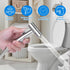 Handheld Bidet Sprayer for Toilet Stainless Steel Adjustable Pressure Bidet Sprayer Kit with Brass T-Valve Multipurpose