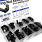 Usdrwam 50PCS 3 Size M6 M8 M10 Metric Wing Nuts Assorted kit, Zinc