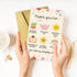 OJsensai Cute Teacher Thank You Card, Best Appreciation Gifts for Daycare Preschool Teacher, Thank You for Helping Me