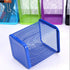 Metal Mesh Pen Holder, Pink Pencil Cup Holder Organizer for Desk Office and School (2 x, Blue)