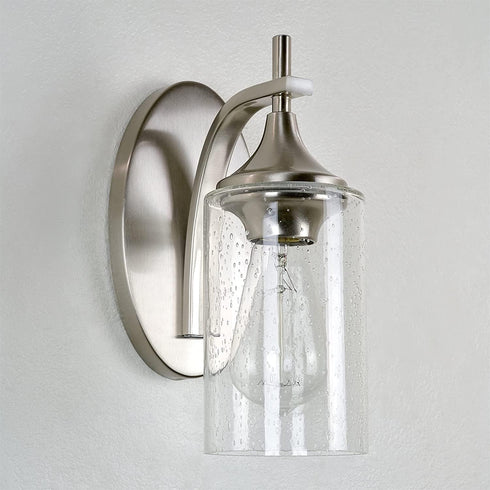 MISUOVERRE 2 pack, 1-5/8-inch 3.5, 5.5 Seeded Glass Shade, Bubble Seeded Glass Lamp Shade Replacement for Light