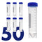 Self Standing 50mL Centrifuge Tubes - 50 Pack Plastic Test Tubes with Screw Caps