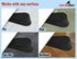 Extra Large Heavy Duty Rubber Door Stoppers, Jumbo Flexible Door Holder, Black 4 Pack Non Marking