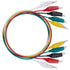 WGGE WG-026 Test Lead Set, 10 Pieces and 5 Colors with Alligator Clips, 20.5 inches, 22 AWG Copper Wire