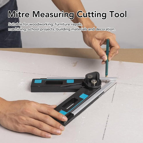 Angular Bevel Gauge for Mitre Saws, 30-180 Bevels Cutting Tool for Woodworking