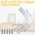 10Pcs Shelves,3.15x3.15 inch Flat L Shape Bracket Corner Brace Stainless Steel Right Angle Corner Brace Repair Mending