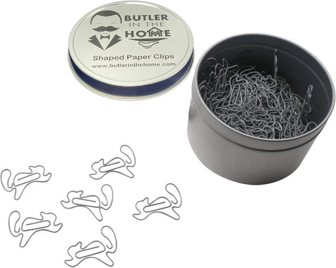 Squirrel Shaped Paper Clips, 100 Count, Great for Collectors or Office Gift, Comes in Round Tin