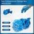 2 SEANADO Clear Acrylic Glove Holder Dispenser with Lid, Compartments Hygiene Station Storage Box for Beard Nets