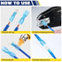 100pcs 22-10 haisstronica Heat Shrink Spade Connectors,AWG Quick Disconnect Wire Connectors-Female and Male Spade