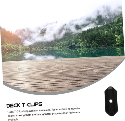 100pcs Deck Fastening Clip, Narrow Gap Deck Fasteners, Plastic t Clips, Hidden Deck Spacers, Metal Clips