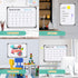 Small Monthly Calendar Dry Erase Whiteboard, 16" x 12" - Magnetic Hanging Double-Sided Board for Home, Office, Planning