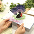 CUTE POPUP Anniversary 3D Pop Up Card, Couple Under Jacaranda Design (6x8 inch)