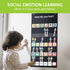 Emotions Feelings Pocket Chart, Classroom Chart with 24 Cards for Preschool Teacher, Daycare Decor, Social Emotional